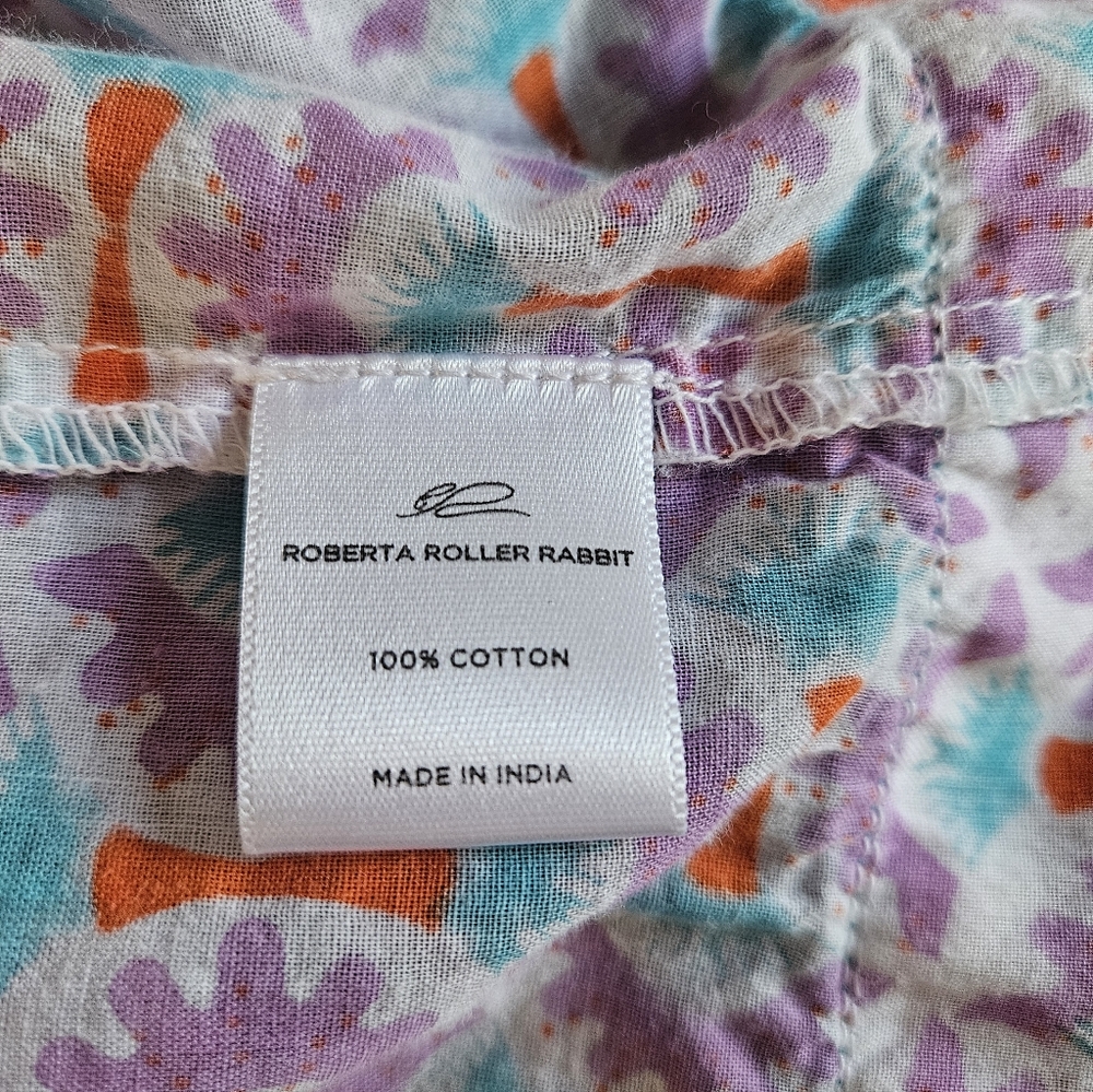 Roberta Roller Rabbit Cotton Boho Maxi Dress | Si… - image 7